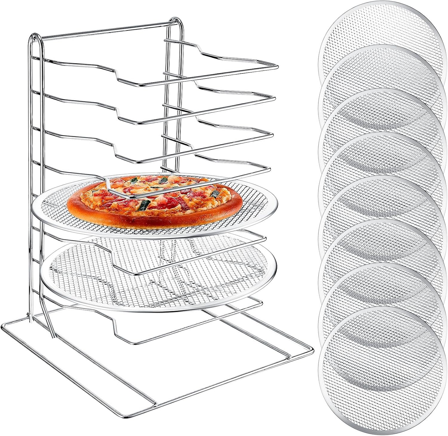 Kitchen Gadgets Hacks - Étagère à pizza à 8 niveaux