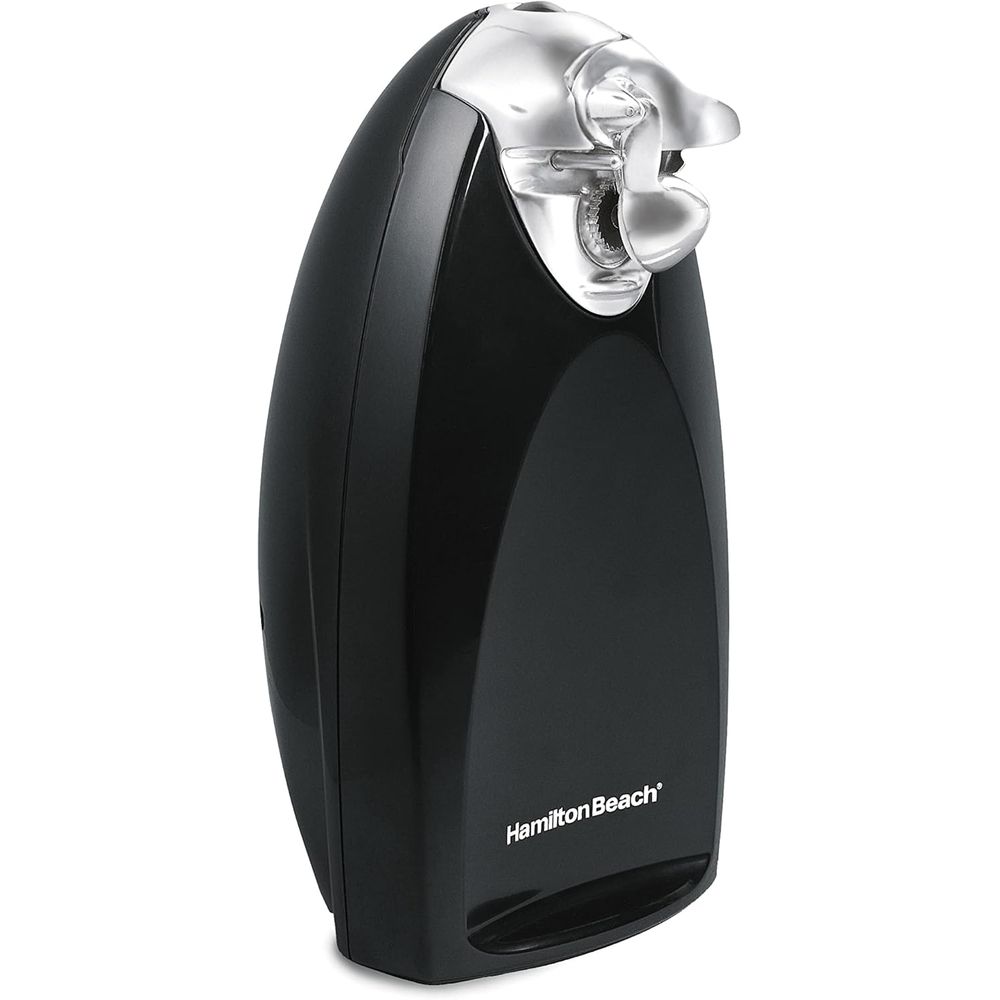 Electric Can Opener - Ouvre-boîte électrique classique chromé avec arrêt