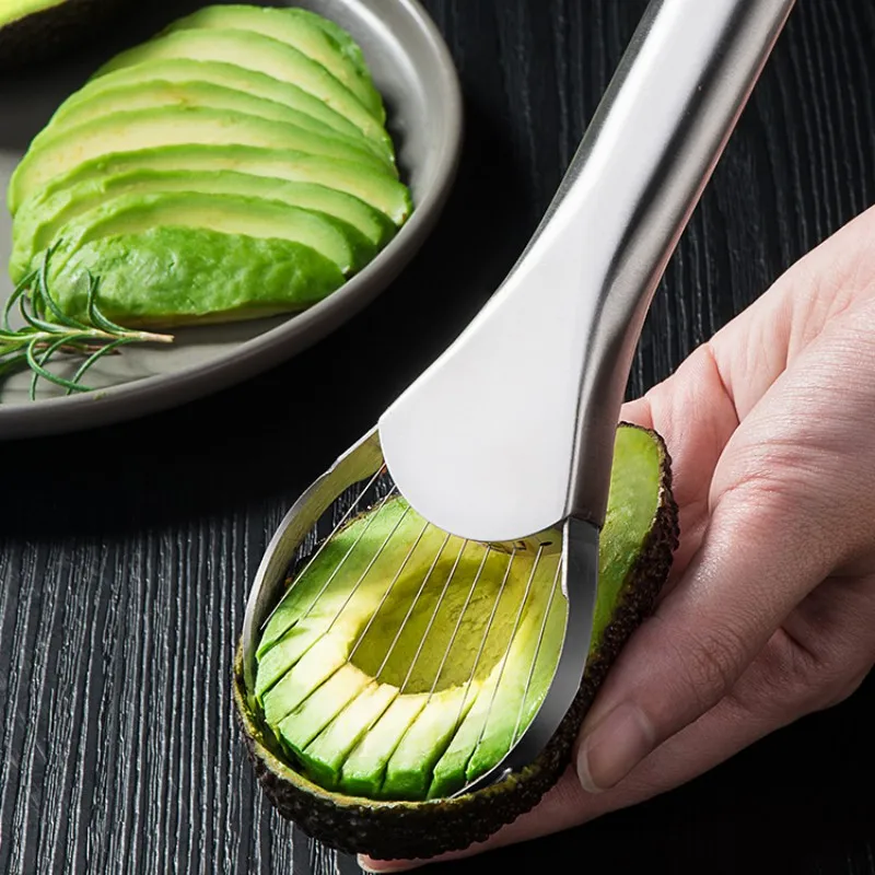 Kitchen Gadgets Hacks - Couteau d'avocat Gadget coupe-acier inoxydable Gadgets