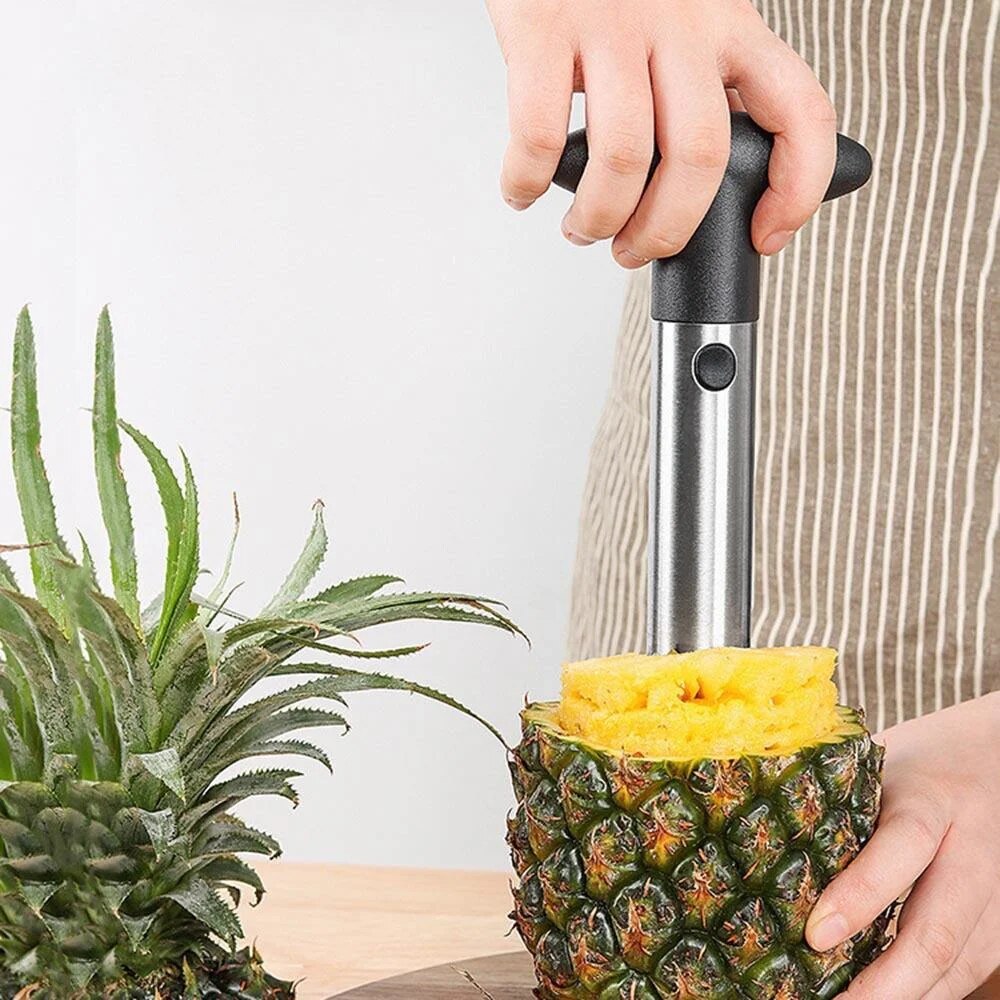 Kitchen Gadgets Hacks - Éplucheur d'ananas en acier inoxydable, trancheur