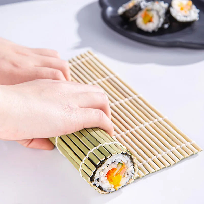 Kitchen Gadgets Everyone Needs - DIY Bamboo Sushi Maker Rolling Polymers,