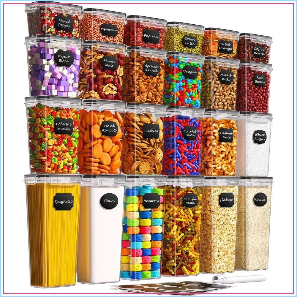 Food Storage Containers - 24 contenants hermétiques pour aliments avec