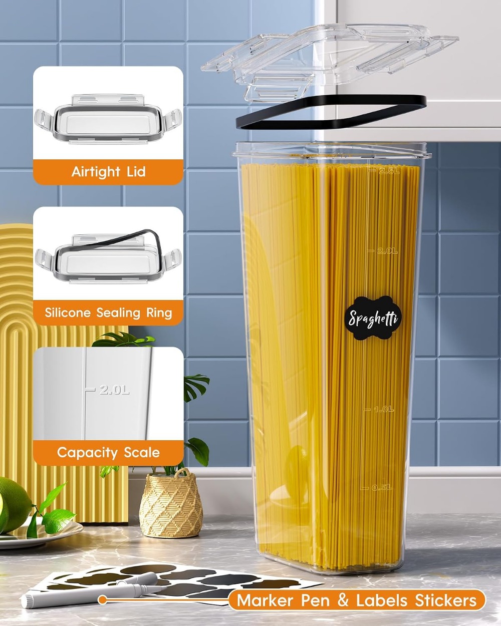 24 contenants hermétiques pour - Food Storage Containers avis et prix