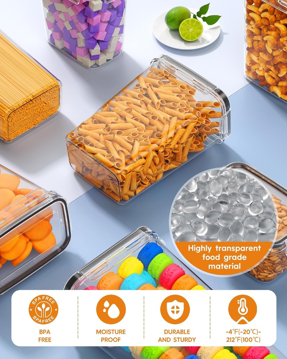 24 contenants hermétiques pour - Food Storage Containers avis et prix